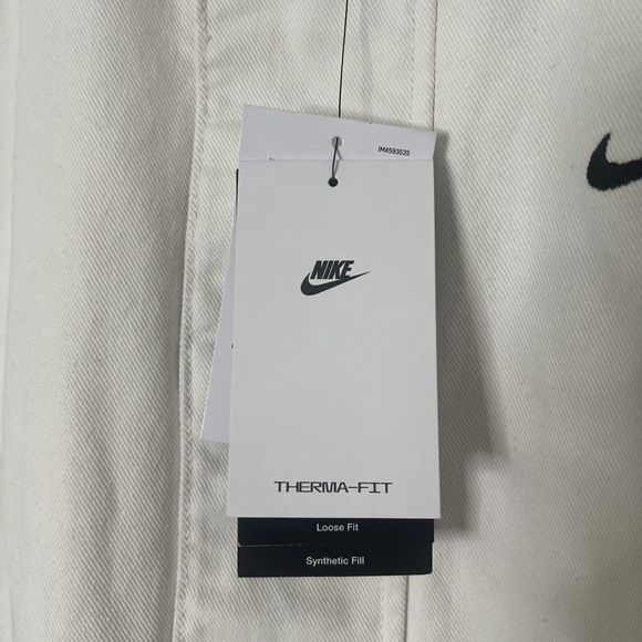 Nike Sportswear Mens Sz XL Denim Quilted Insulated Full Zip Work Jacket - Picture 11 of 16